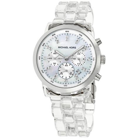 michael kors uhr mk 5235|Michael Kors Crystal Chronograph Quartz White Mother of Pearl .